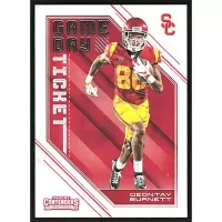 2018 Panini Contenders Draft Picks Game Day Ticket #31 Deontay Burnett