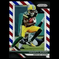 2018 Panini Prizm Red White and Blue Prizms #129 Davante Adams