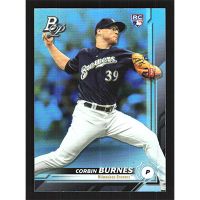 2019 Bowman Platinum Sky Blue #24 Corbin Burnes