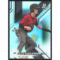 2019 Bowman Platinum Top Prospects Sky Blue #TOP-54 Blaze Alexander