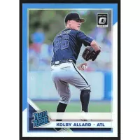 2019 Donruss Optic Carolina Blue and White #70 Kolby Allard