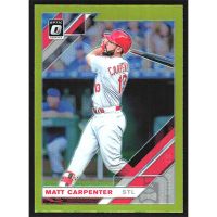 2019 Donruss Optic Lime Green #171 Matt Carpenter