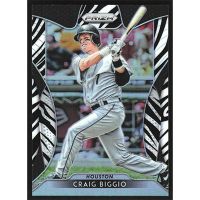 2019 Panini Prizm Zebra Stripes #295 Craig Biggio