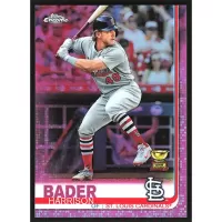 2019 Topps Chrome Pink Refractors #13 Harrison Bader