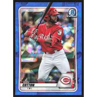 2020 Bowman Chrome Draft Sapphire #BD-104 Quin Cotton