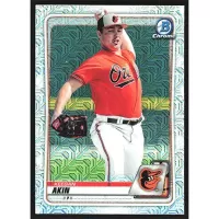 2020 Bowman Chrome Mega Box Prospects Refractors #BCP-196 Keegan Akin