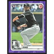 2020 Bowman Purple #58 Dylan Cease Roller Mark