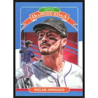 2020 Donruss Optic Carolina Blue and White #29 Nolan Arenado Diamond Kings