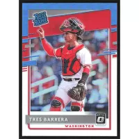 2020 Donruss Optic Carolina Blue and White #74 Tres Barrera Rated Rookie