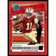 2020 Donruss Press Proof Red #319 Brandon Aiyuk Rated Rookie