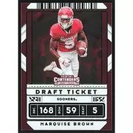 2020 Panini Contenders Draft Picks Draft Ticket Green Foil #66 Marquise Brown