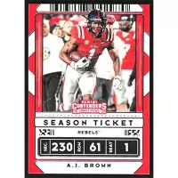 2020 Panini Contenders Draft Picks #1 A.J. Brown