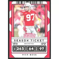 2020 Panini Contenders Draft Picks #75 Nick Bosa