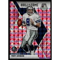 2020 Panini Mosaic Camo Pink Prizm #290 Troy Aikman Hall of Fame