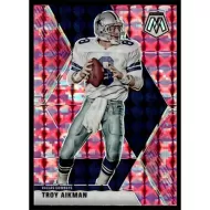 2020 Panini Mosaic Camo Pink Prizm #63 Troy Aikman