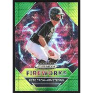 2020 Panini Prizm Draft Picks Fireworks Green and Yellow Hyper #PDP182 Pete Crow-Armstrong