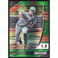 2020 Panini Prizm Draft Picks Green Pulsar #PDP33 Slade Cecconi