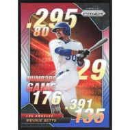 2020 Panini Prizm Numbers Game Red White and Blue #NG-5 Mookie Betts