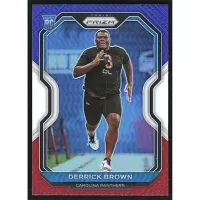 2020 Panini Prizm Red White and Blue #365 Derrick Brown