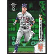 2020 Topps Chrome Ben Baller Green Refractors #35 Michael Conforto