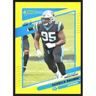 2021 Donruss Press Proof Yellow #43 Derrick Brown