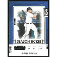 2021 Panini Contenders Season Ticket Green #76 Miguel Cabrera