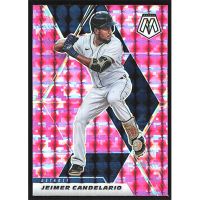 2021 Panini Mosaic Pink Camo #157 Jeimer Candelario