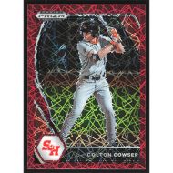 2021 Panini Prism Draft Picks Red Velocity #PDP5 Colton Cowser