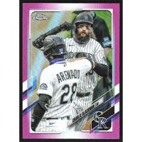 2021 Topps Chrome Pink Refractors #67 Charlie Blackmon