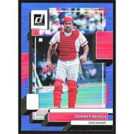 2022 Donruss Holo Blue #195 Johnny Bench