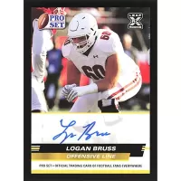 2022 Leaf Pro Set Draft Prospects Autographs Gold #PSA-LB3 Logan Bruss Autographed