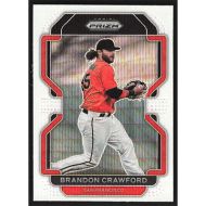 2022 Panini Prizm White Wave #83 Brandon Crawford