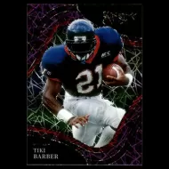 2022 Panini Select Draft Picks Prizms Purple Laser #190 Tiki Barber