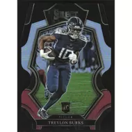 2022 Select Prizm Black and Red Die Cut #195 Treylon Burks