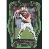 2022 Select Prizm Neon Green Die Cut #214 Nick Bosa