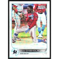 2022 Topps Chrome Logofractor #109 Jazz Chisholm Jr.