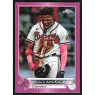 2022 Topps Chrome Pink Refractors #165 Ronald Acuna Jr.