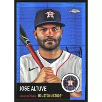 2022 Topps Chrome Platinum Anniversary Blue Prism Refractors #123 Jose Altuve