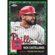 2022 Topps Chrome Platinum Anniversary Toile White Green Refractors #134 Nick Castellanos