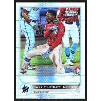 2022 Topps Chrome Prism Refractors #91 Jazz Chisholm Jr.