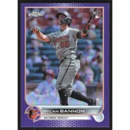 2022 Topps Chrome Update Purple Refractors #USC148 Rylan Bannon