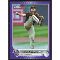 2022 Topps Chrome Update Purple Refractors #USC71 Mike Clevinger