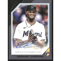 2022 Topps Gallery Rookie Autographs #RA-ECA Edward Cabrera Autographed