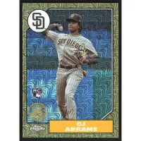 2022 Topps Update '87 Silver Pack Chrome Gold Refractors #T87C-41 CJ Abrams