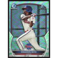 2023 Bowman Chrome Prospects Lunar Glow Refractors #BCP-128 Emaarion Boyd