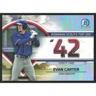 2023 Bowman Chrome Scouts Top 100 #BTP-42 Evan Carter