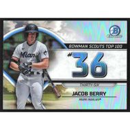 2023 Bowman Scouts Top 100 #BTP-36 Jacob Berry