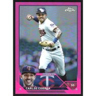 2023 Topps Chrome Pink Refractors #140 Carlos Correa