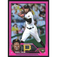 2023 Topps Chrome Pink Refractors #15 Oneil Cruz