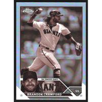 2023 Topps Chrome Sepia Refractors #195 Brandon Crawford